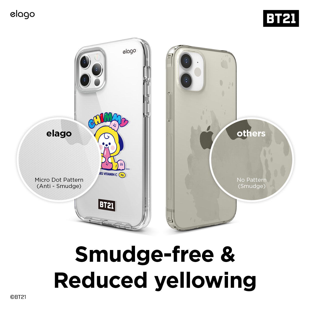 Ốp iPhone 12 6.1 inch Elago LINE FRIENDS Collaboration BT21