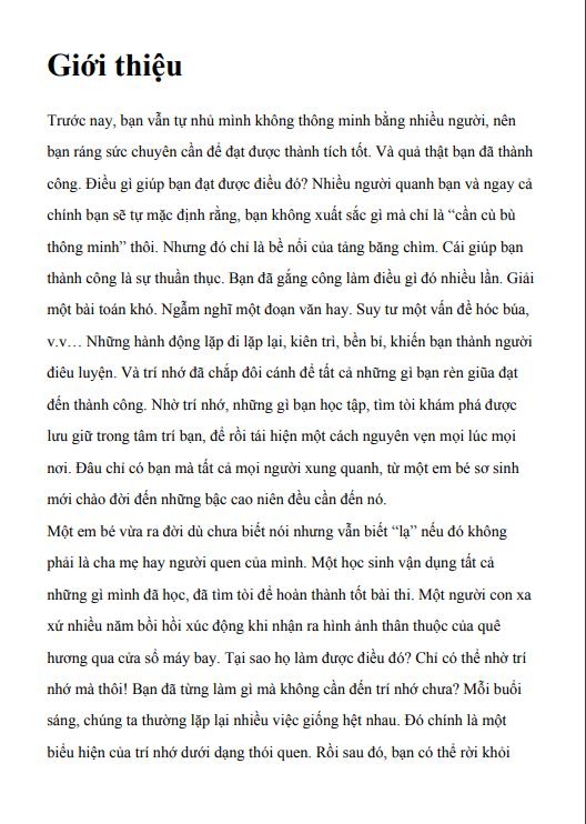 Sách - Luyện trí nhớ