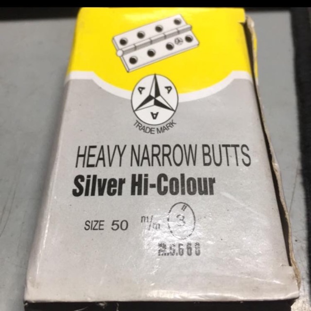 Bản Lề Lá Sắt Số 50 (Giá Cả Hộp 24C )2Cm/2.1Cm