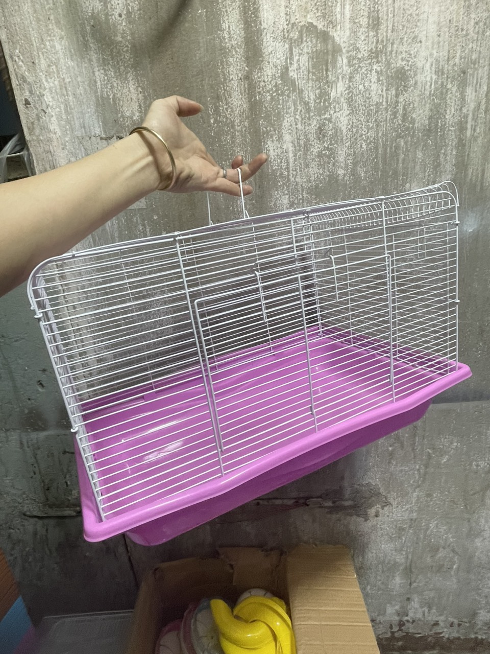 Lồng Hamster Mặt Mèo 3 Tầng Supper (size dài49 cao37 rộng32cm)