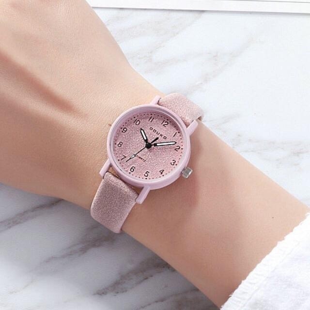 Đồng hồ nữ Douko dây da cào size 28mm
