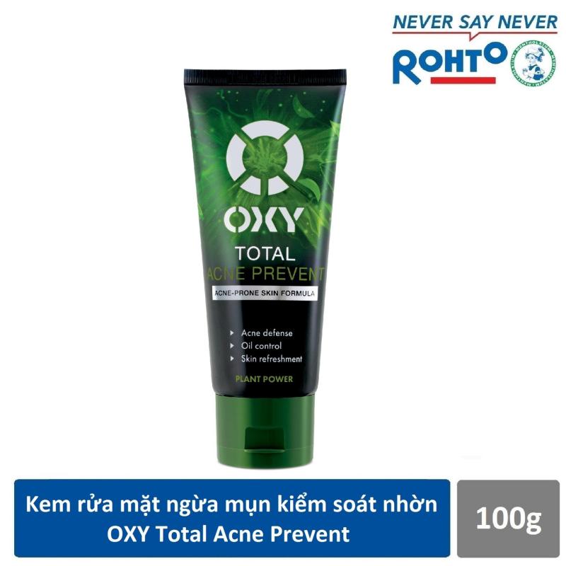 Kem rửa mặt ngừa mụn kiểm soát nhờn OXY Total Acne Prevent 100g