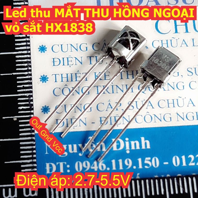 10 con led thu mắt thu hồng ngoại vỏ sắt hx1838 vs1838 1838b kde0140