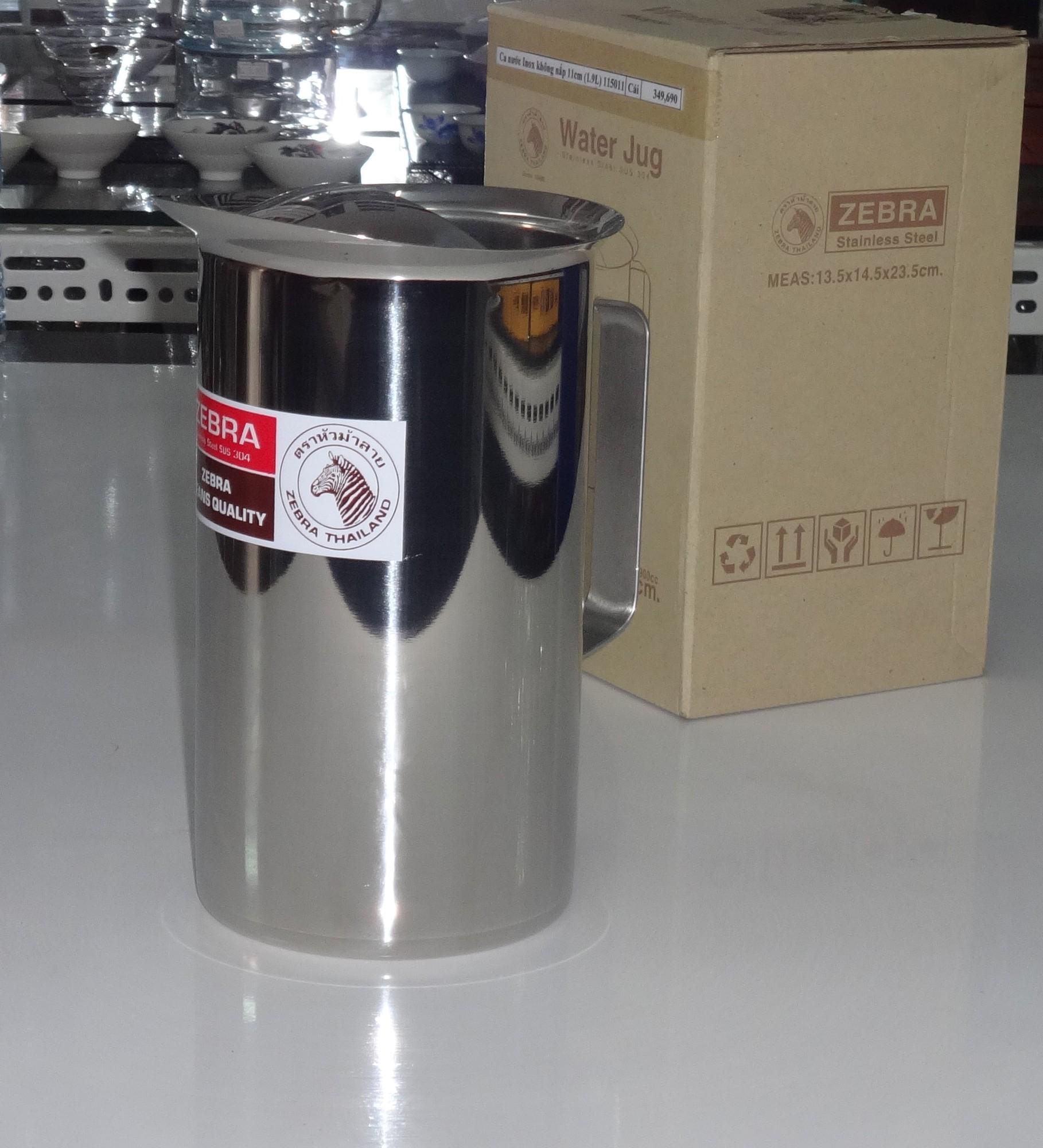[HCM]CA NƯỚC  INOX ZEBRA 11CM  1.9L - 115011