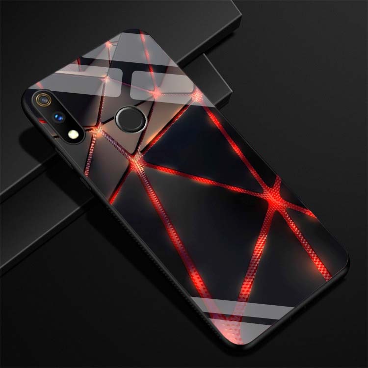 Ốp realme 3, realme 3 pro lưng kính cường lực sáng bóng