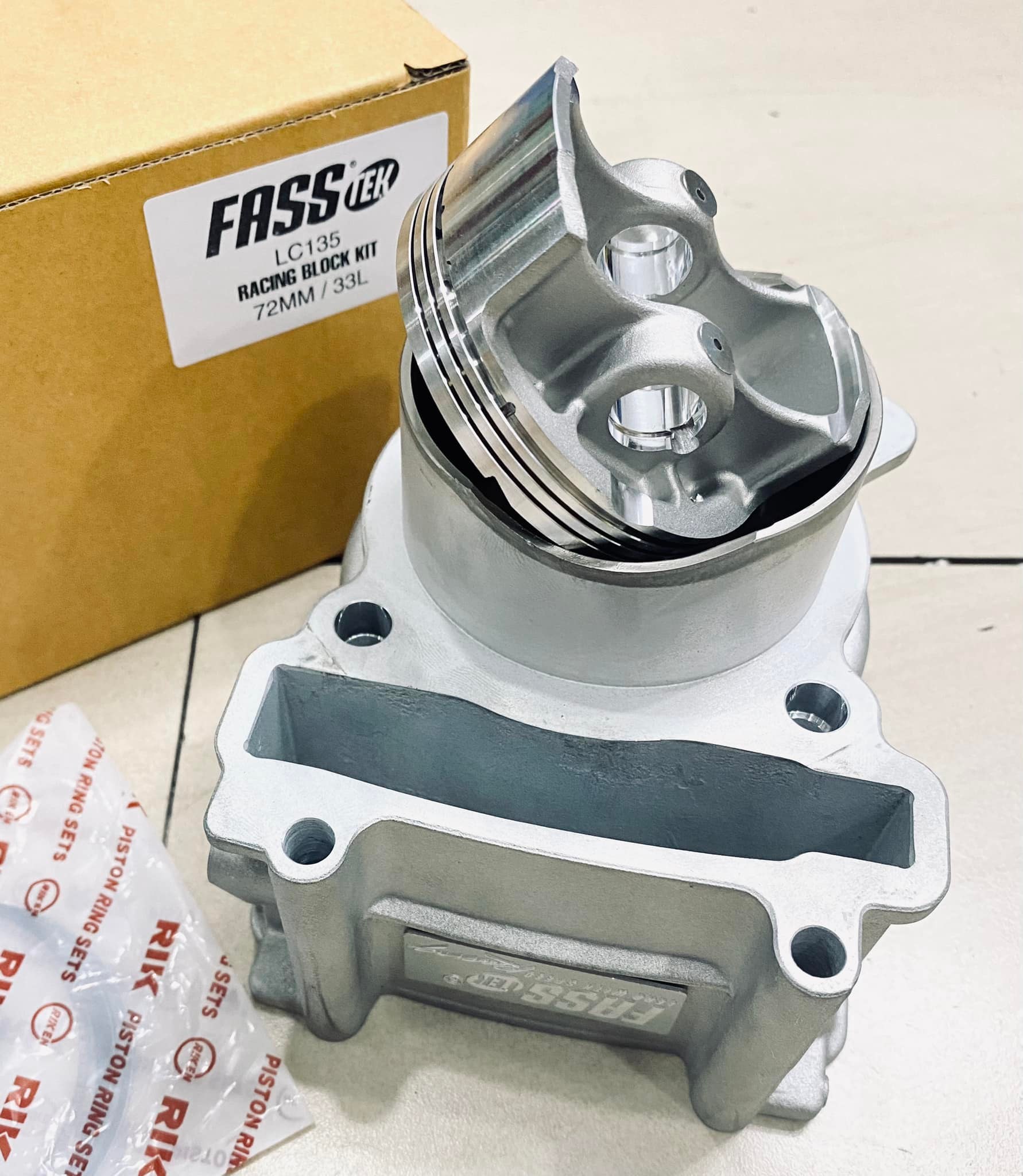 BỘ LÒNG KIẾNG  ( PHỔ THÔNG ) FASSTEK 65 - 62 MM XE   NÒNG XE MÁY  EXCITER CÁC ĐỜI