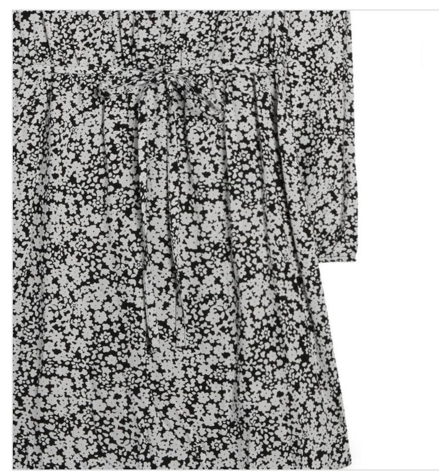 [HCM]Đầm trắng đen hoa nhí Primark