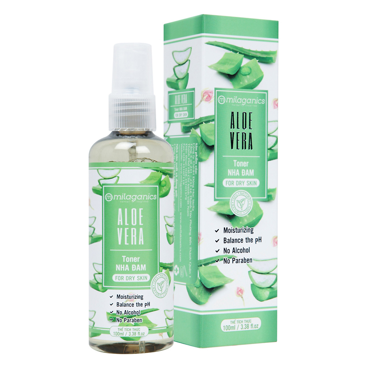 Toner Nha Đam Milaganics 100ml