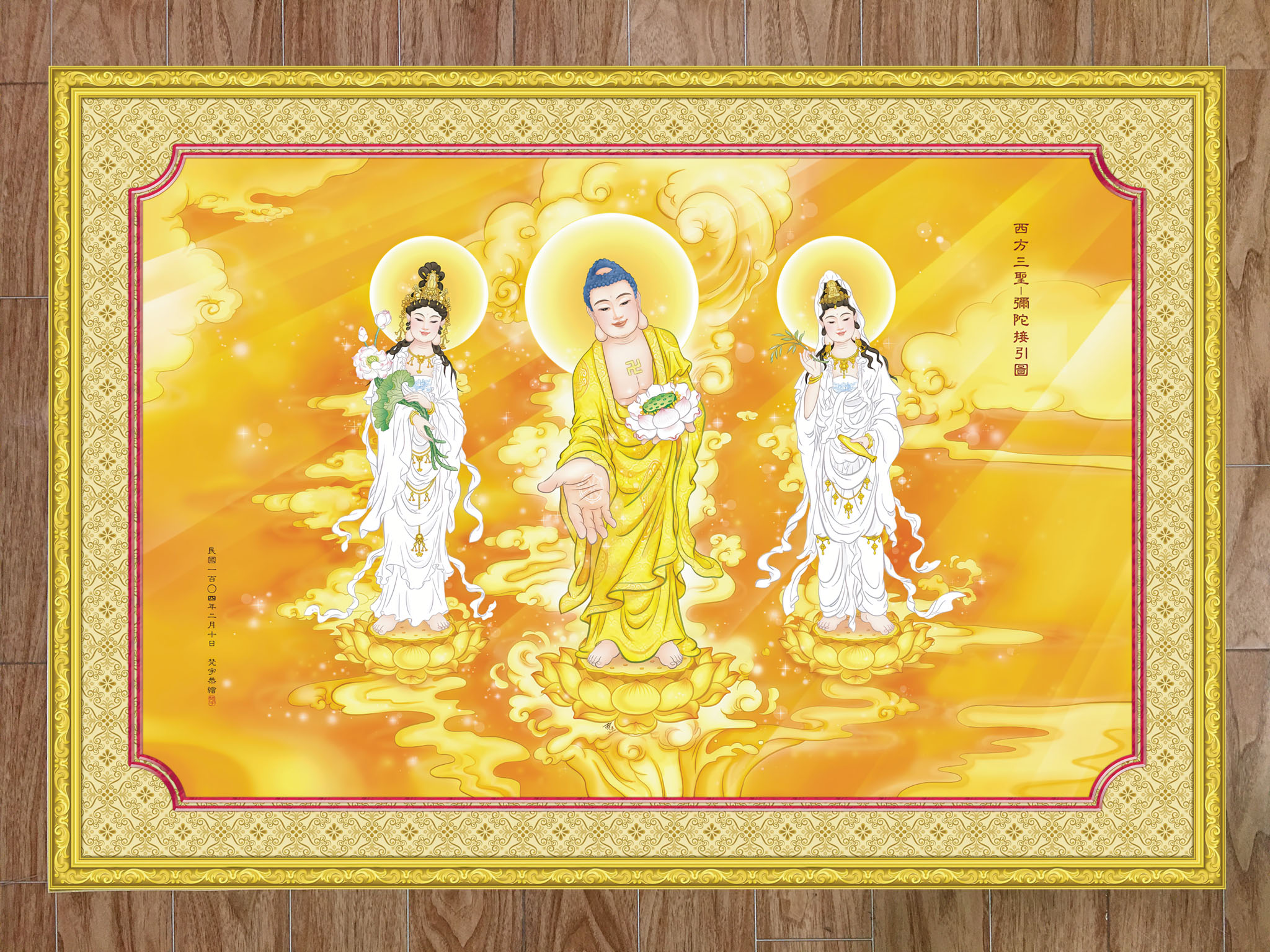 Tranh Phật dán tường khổ lớn bằng decal nhựa cao cấp, bền đẹp - NHIỀU MẪU