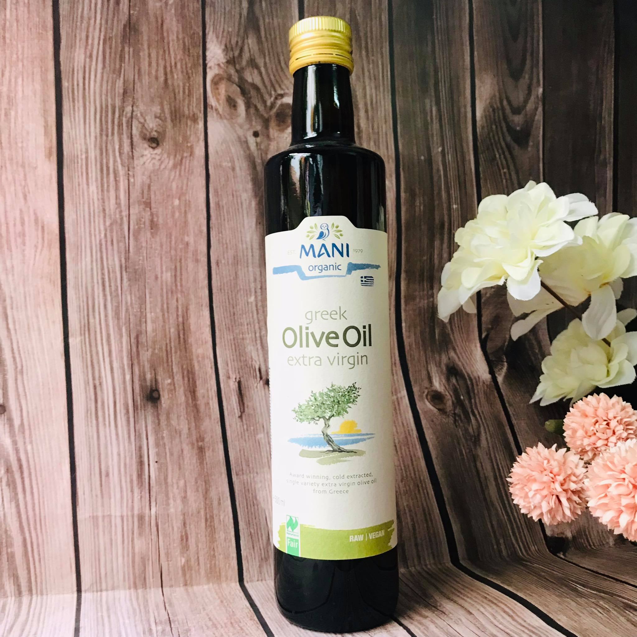 Dầu Olive Extra Virgin Hữu Cơ Mani 500mL