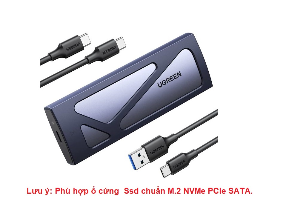 Thiết bị đựng ổ cứng ssd m.2 nvme pcie 3.0 ugreen 90541
