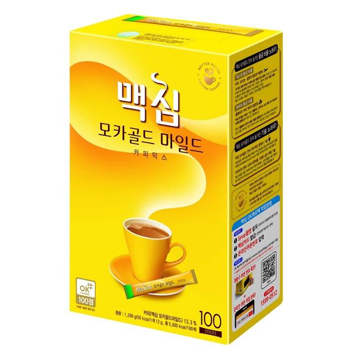 CÀ PHÊ MAXIM MOCHA GOLD HÀN QUỐC 100 GÓI (CÓ QUAI XÁCH LÀM QUÀ TẶNG) – OEM – top1shop