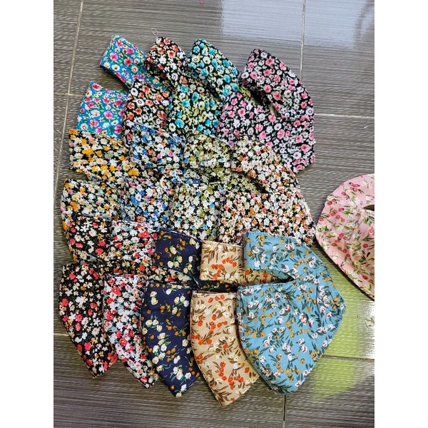 Khẩu trang nữ 3 lớp che trán