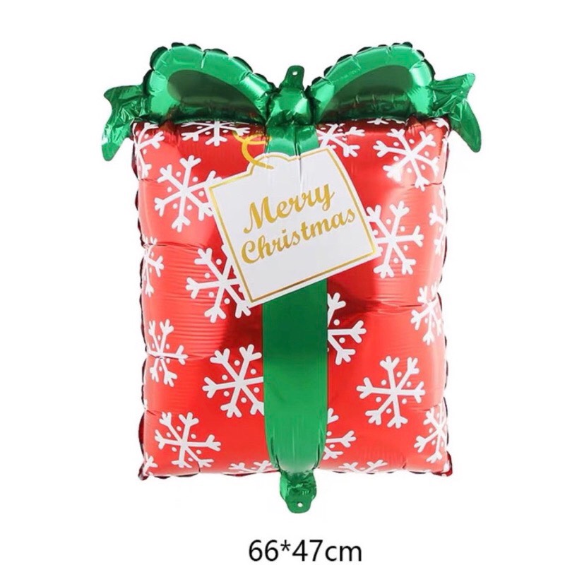 Bóng hình ông già noel, người tuyết, cây thông noel, tuần lộc trang trí giáng sinh, bóng bay trang trí noel