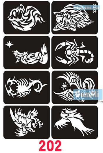 Khuôn xăm [Khổ A4 ảnh thật như hình] Mã25
