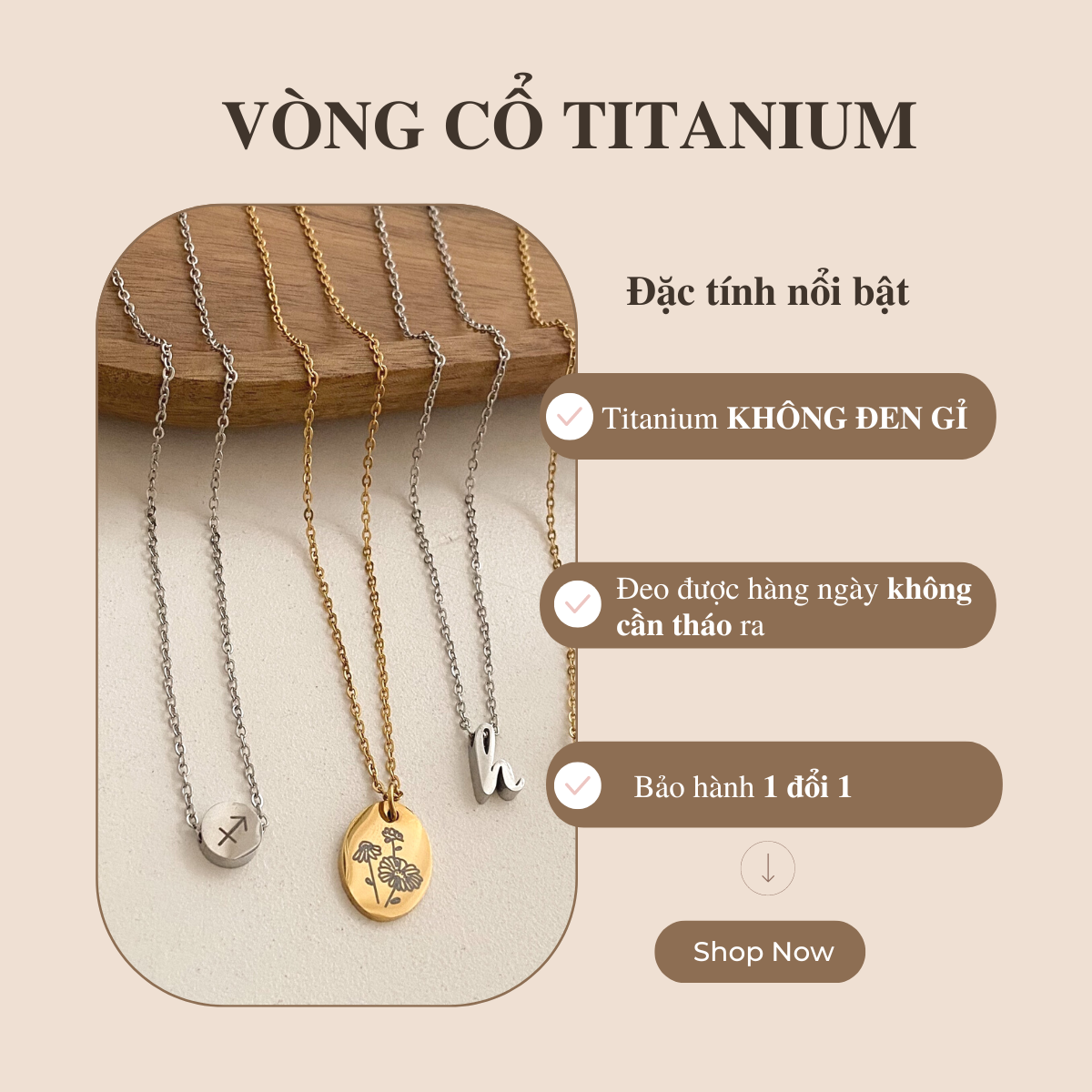 [KHÔNG ĐEN GỈ] Vòng cổ dây xích cá tính Chain De Coco