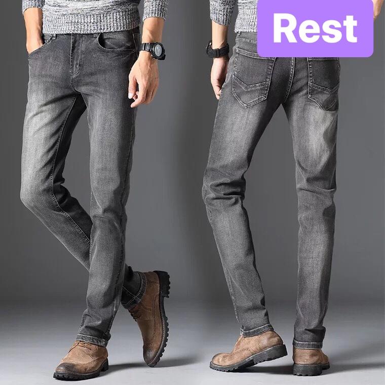 QUẦN JEAN NAM EVEREST CHẤT BÒ CAO CẤP XÁM LÔNG CHUỘT SIÊU SANG DB-456 EVEREST FASHION