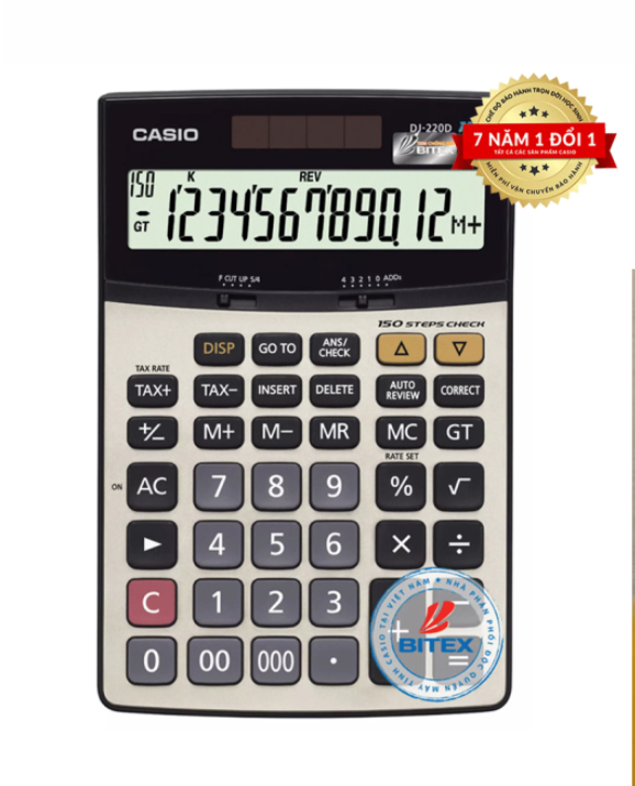 Máy tính Casio DJ-220D Plus chính hãng