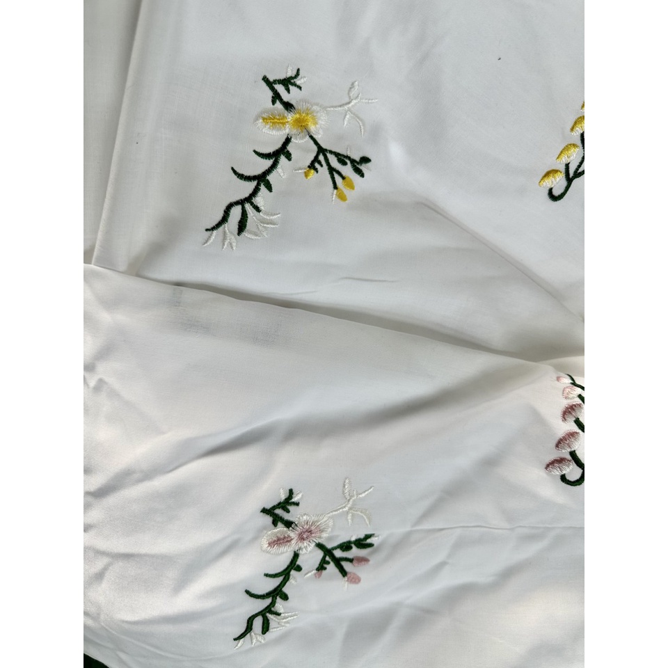 BIGSIZE đầm maxi cổ V tay bồng