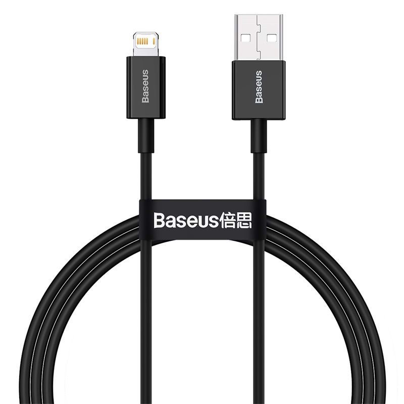 Cáp sạc lightning Baseus Superior Series Fast Charging Data Cable cho iPhone / iPad (2.4A, 480Mbps, Fast charge, ABS/ TPE Cable) - Hàng Chính hãng