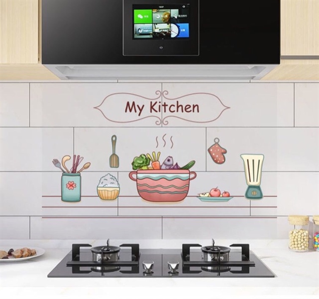 Giấy Dán Tường Chịu Nhiệt cỡ 60cm x100cm.