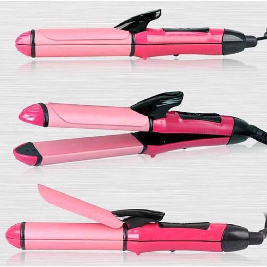 MÁY LÀM TÓC 2IN1 UỐN DUỖI TÓC NOVA NHC-2009 NHỎ GỌN TIỆN DỤNG