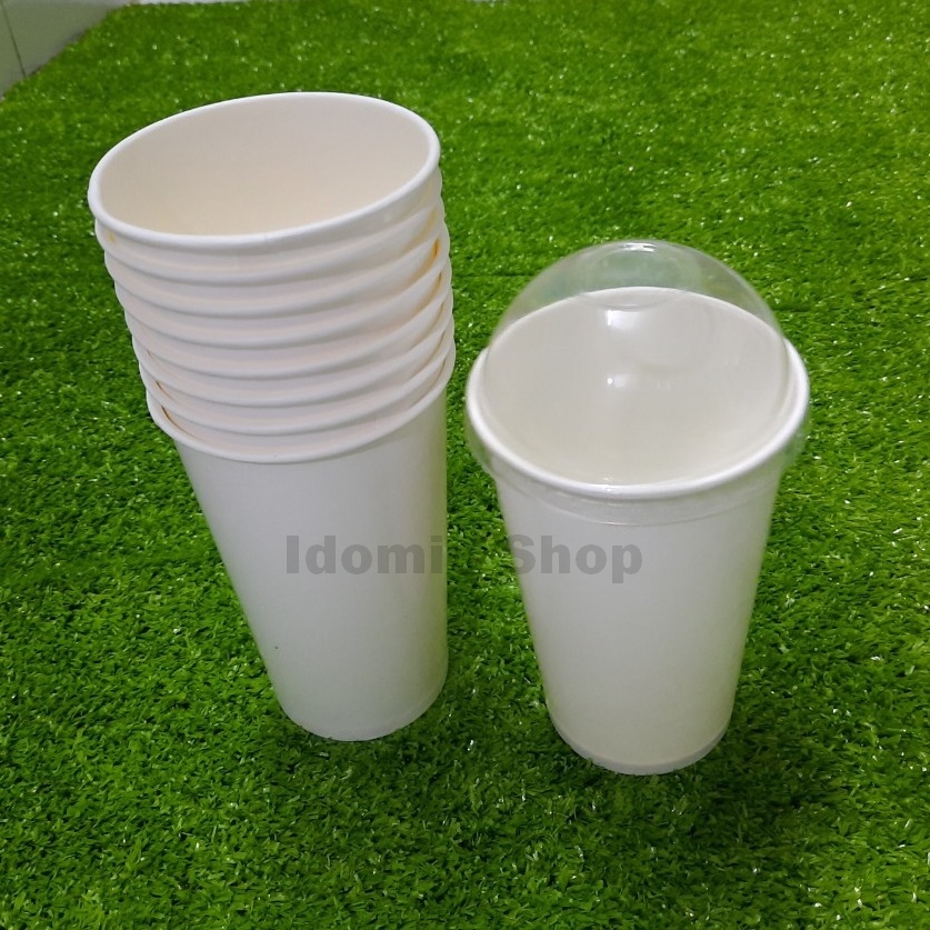 Ly Giấy Trà Sữa Nắp Cầu - 10 Cái