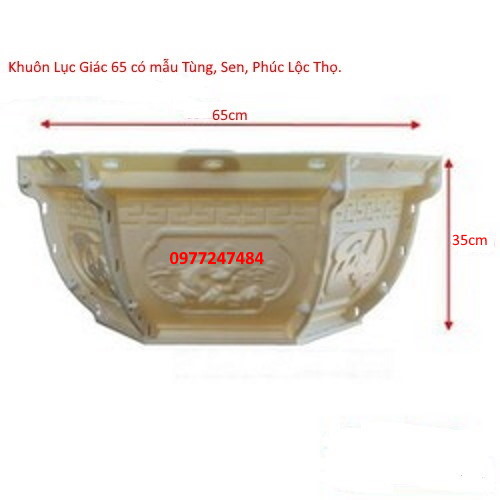 KHUÔN ĐÚC CHẬU CẢNH ABS LỤC GIÁC 65 CM
