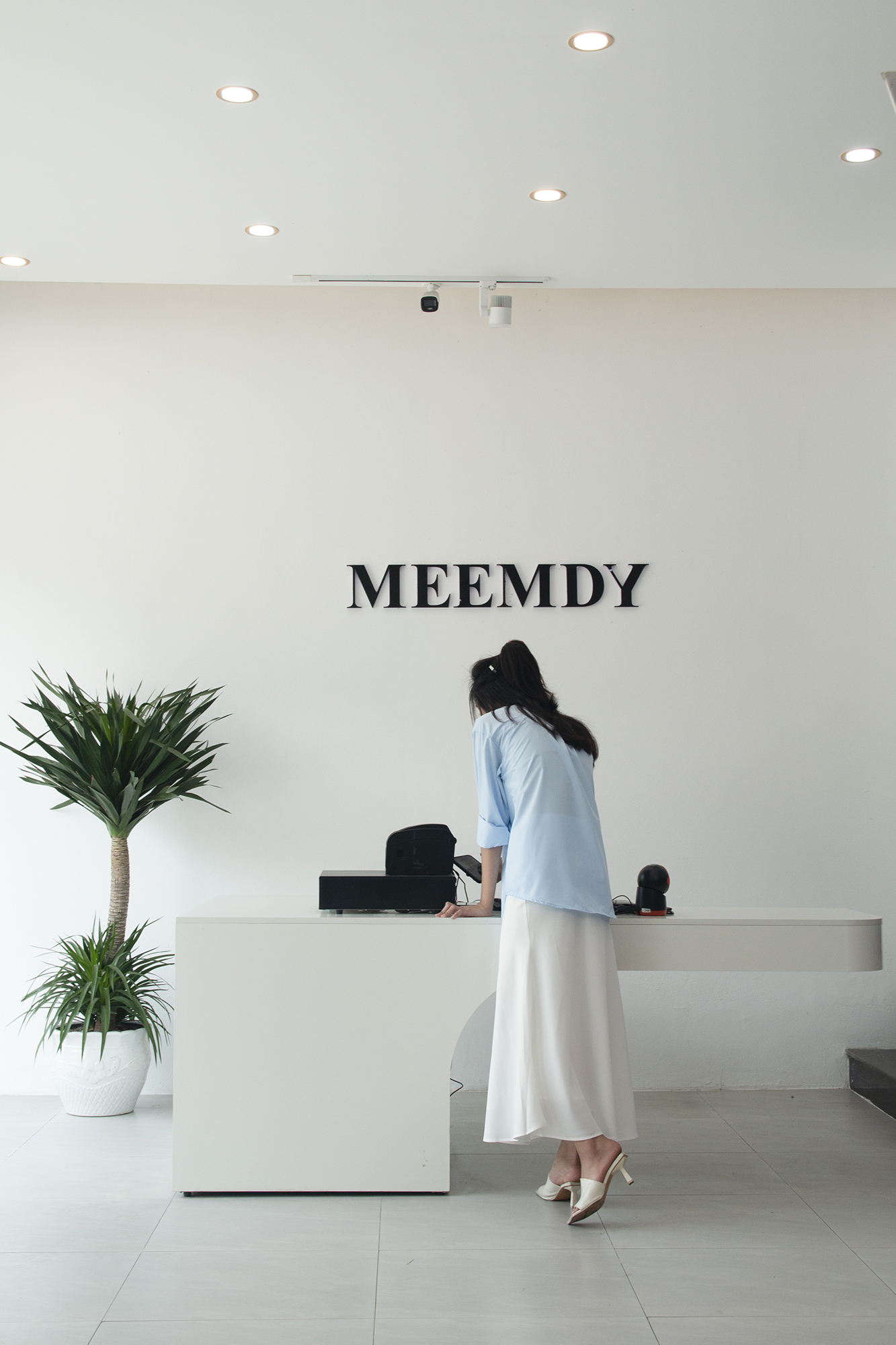 Chân váy lụa vân gỗ nữ dài Meemdy 2 lớp nhiều màu