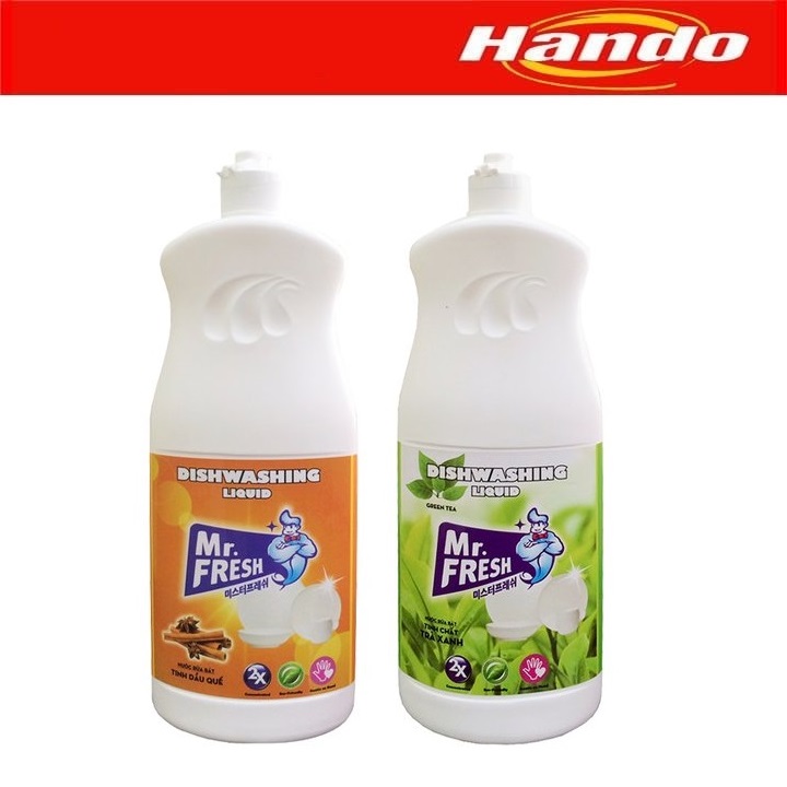 Nước rửa bát đậm đặc Mr.Fresh Hando 820ml HD86