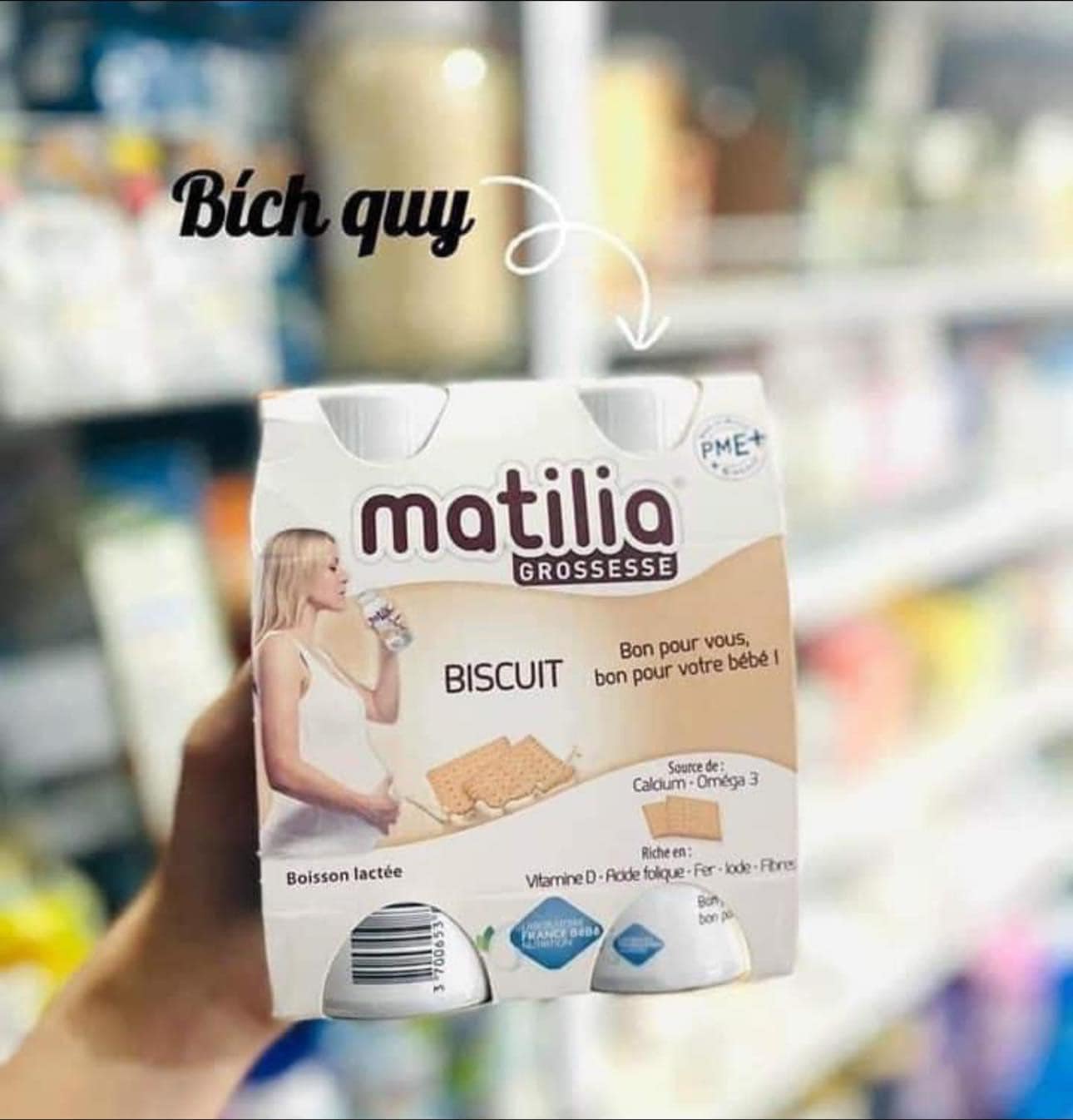 Sữa bầu Matilia vani và bích quy