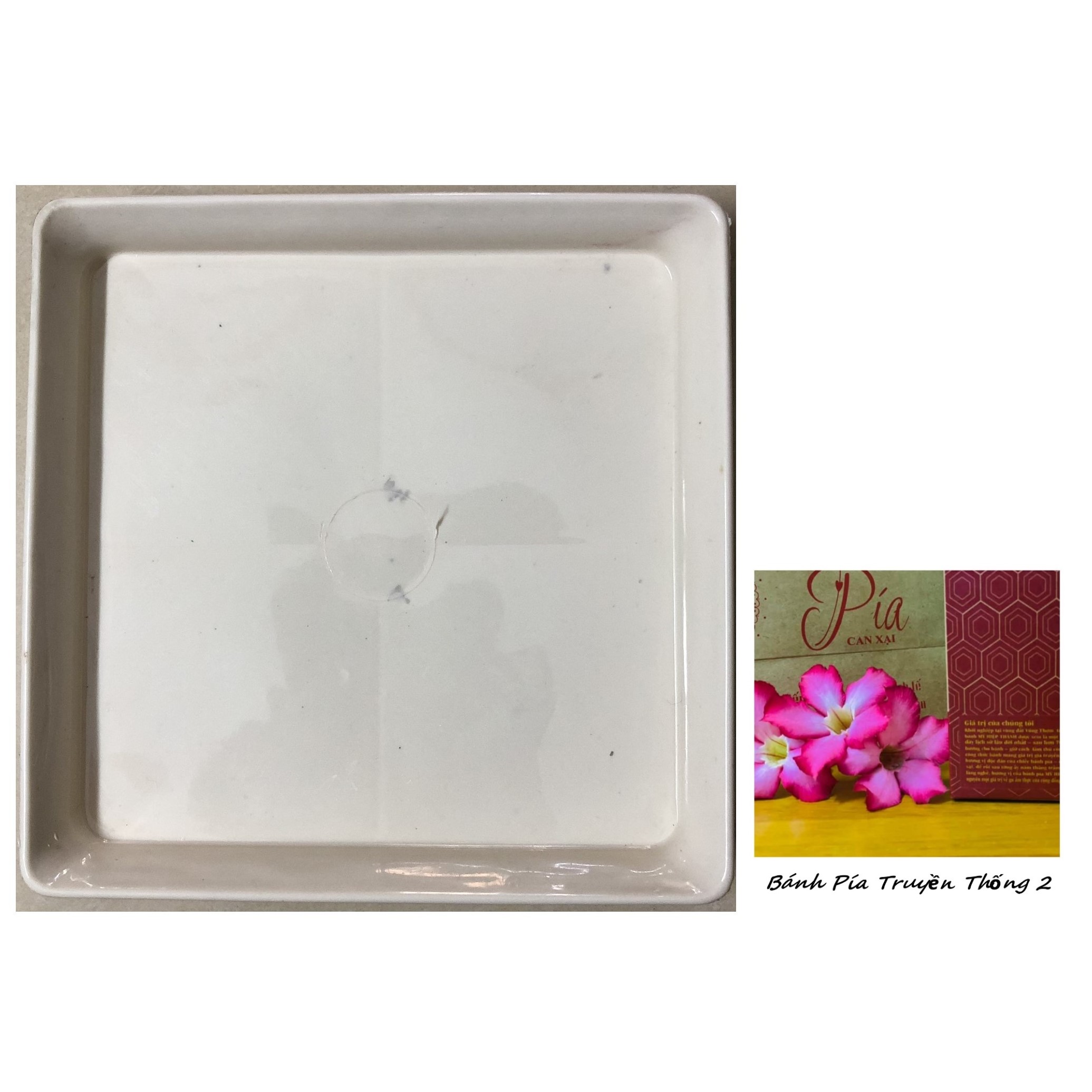 Đĩa lót chậu vuông 15cm - #062c#