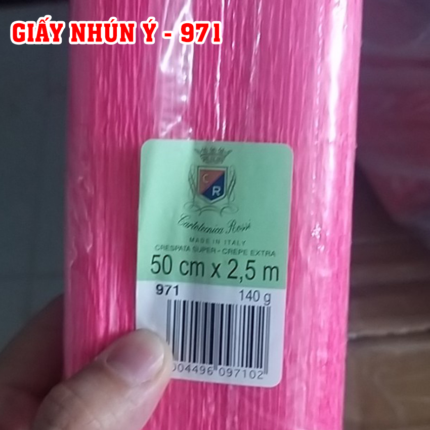 Giấy nhún Ý làm hoa, đồ handmade - 50cmx250cm