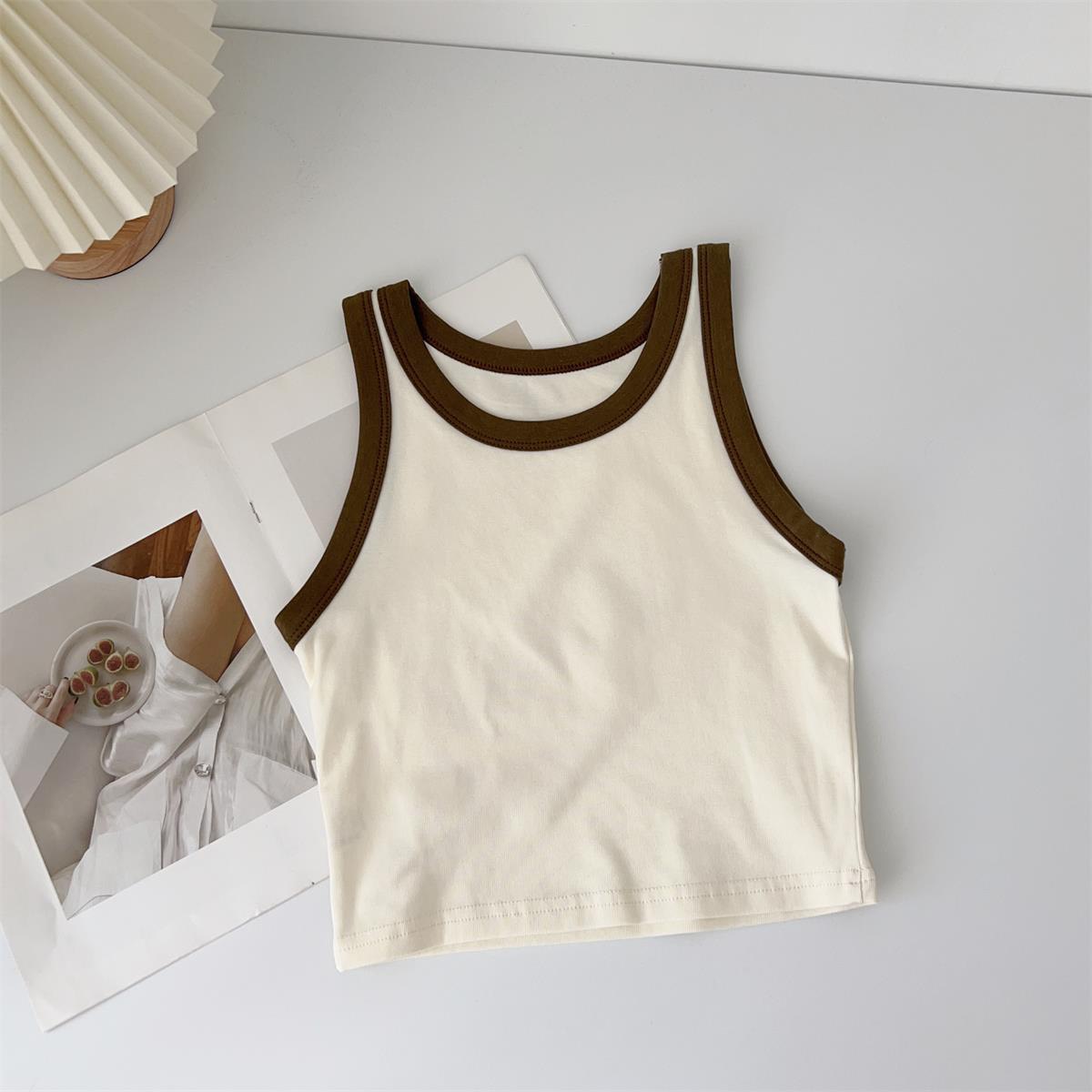 Áo 3 lỗ croptop nữ sát nách nữ trẻ trung cá tính chất bozip tăm co giãn PANOSI - A130