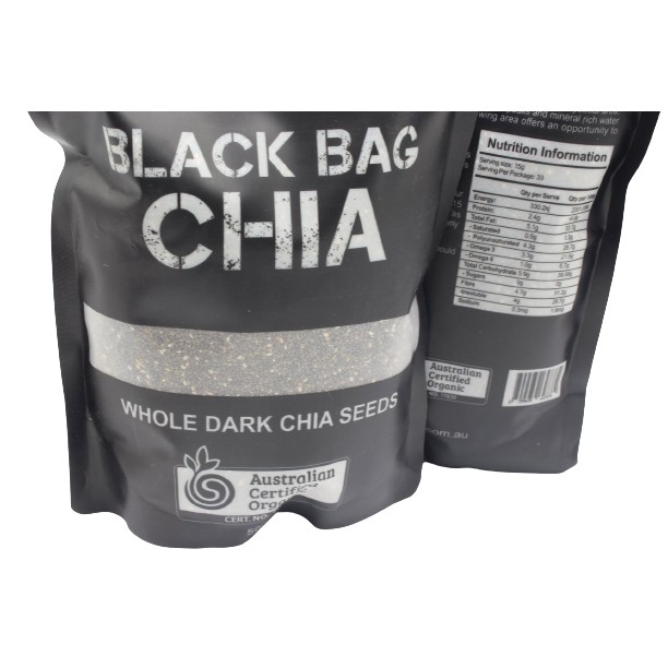 Hạt chia Úc Black Bag Chia gói 500g