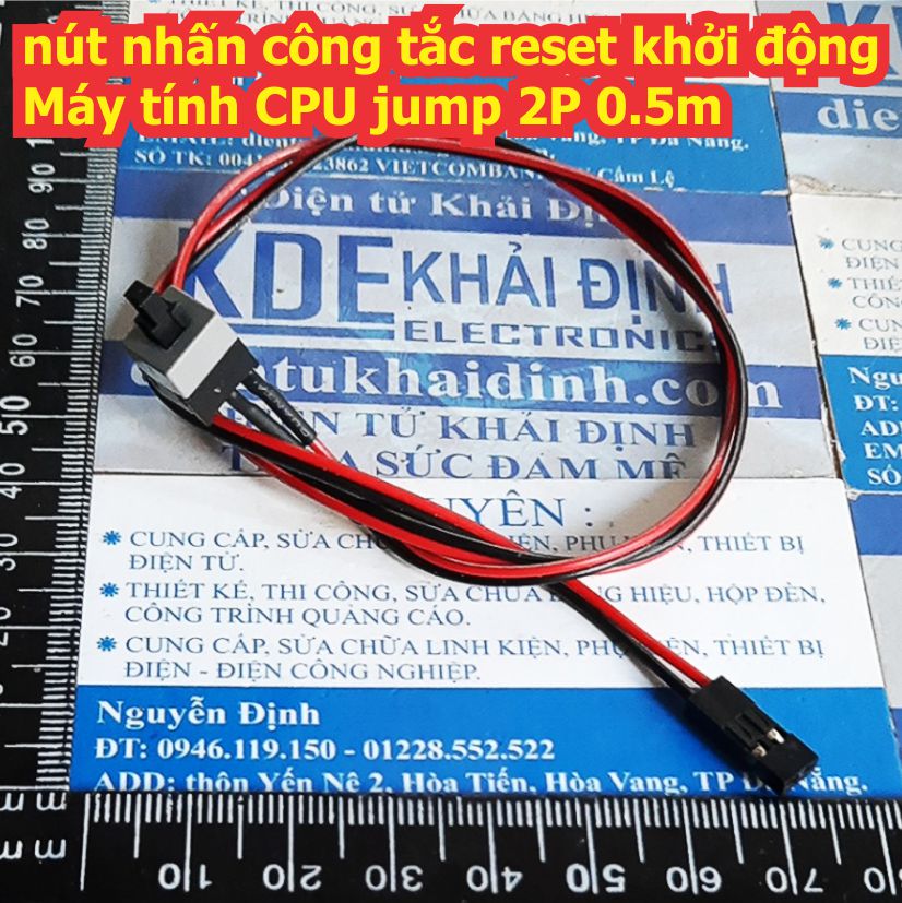 5 cái nút nhấn công tắc reset khởi động Máy tính CPU jump 2P 0.5m kde8232