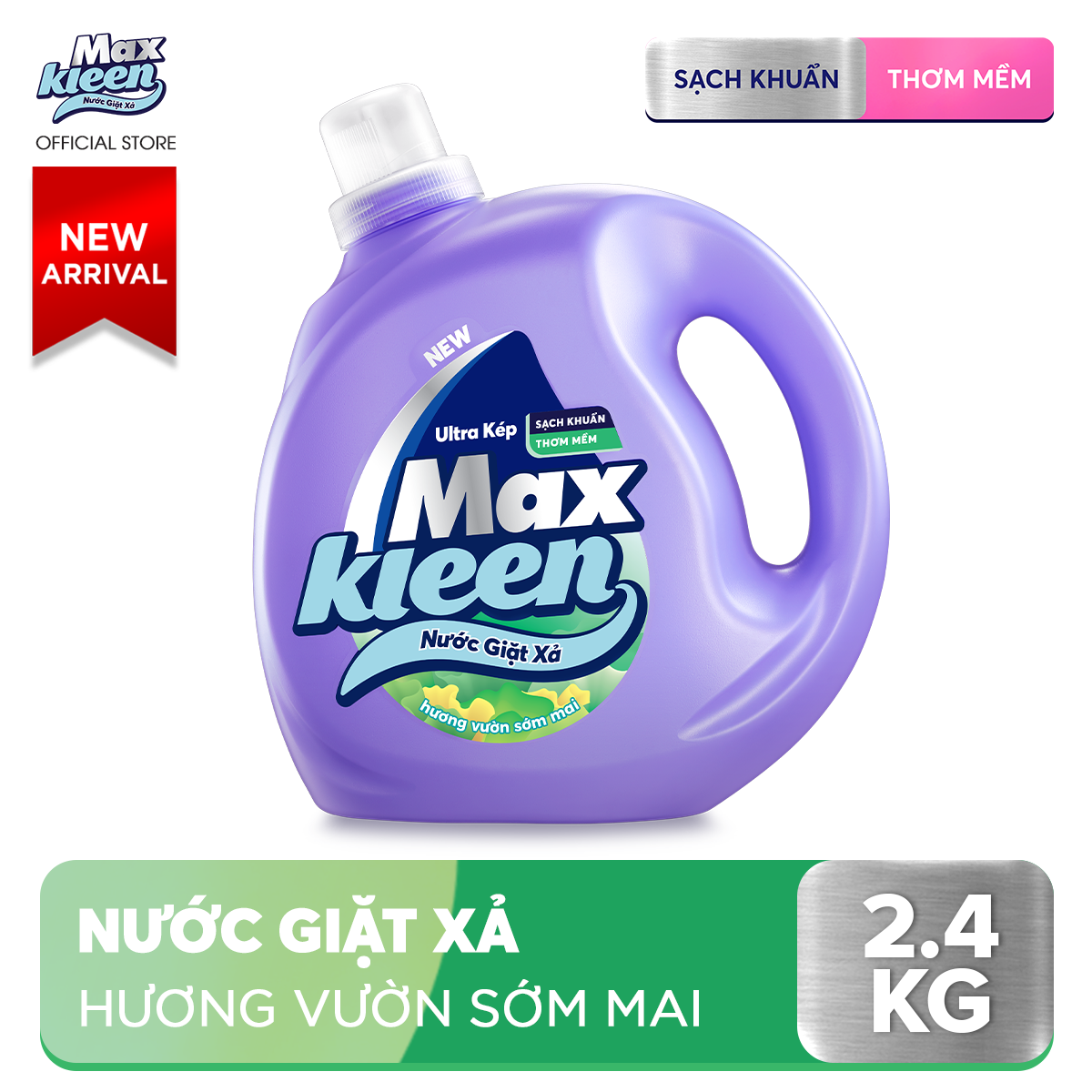 Chai Nước Giặt Xả Maxkleen Hương Vườn Sớm Mai