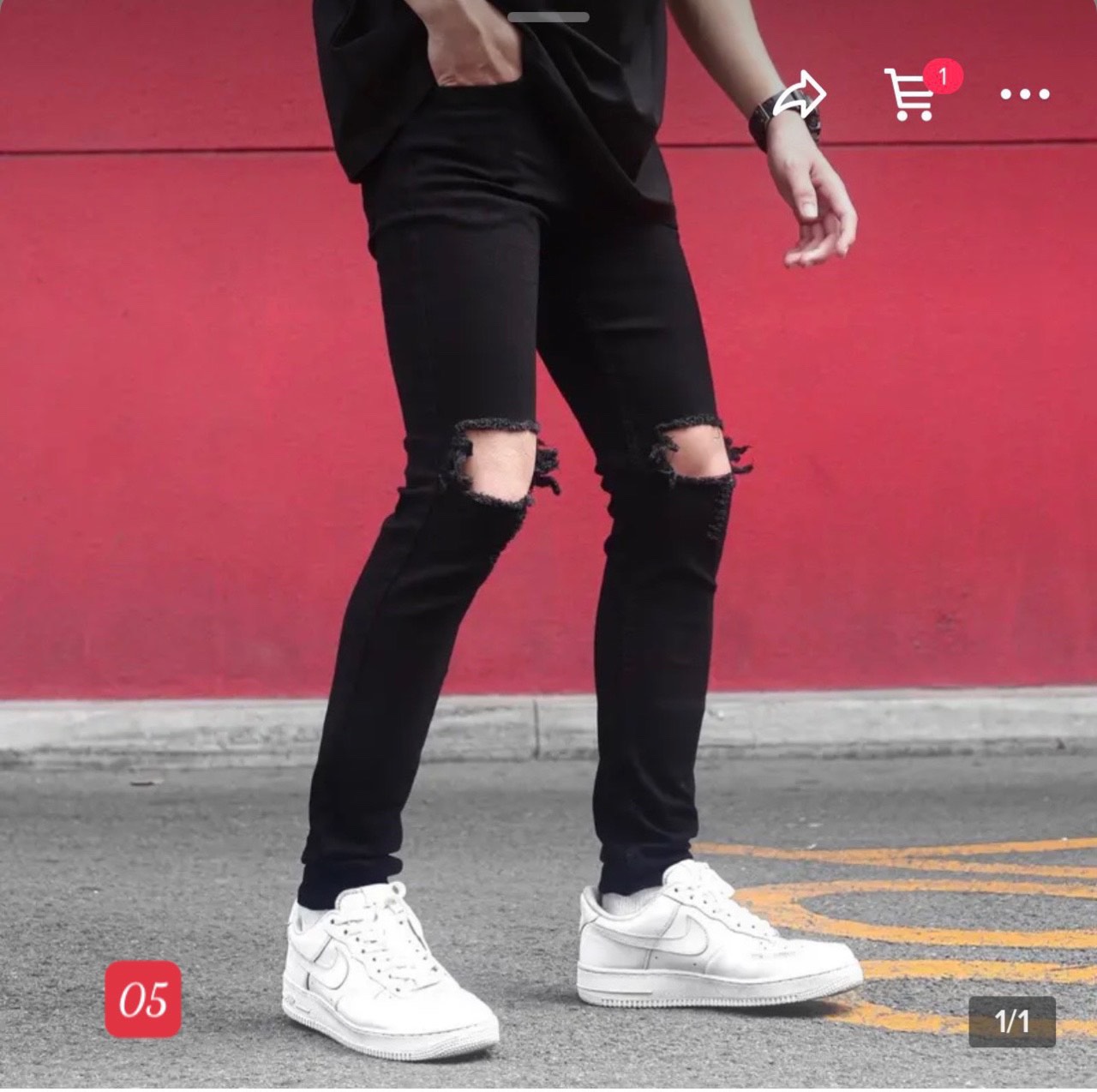 Quần Jean Nam GBA Túi chéo