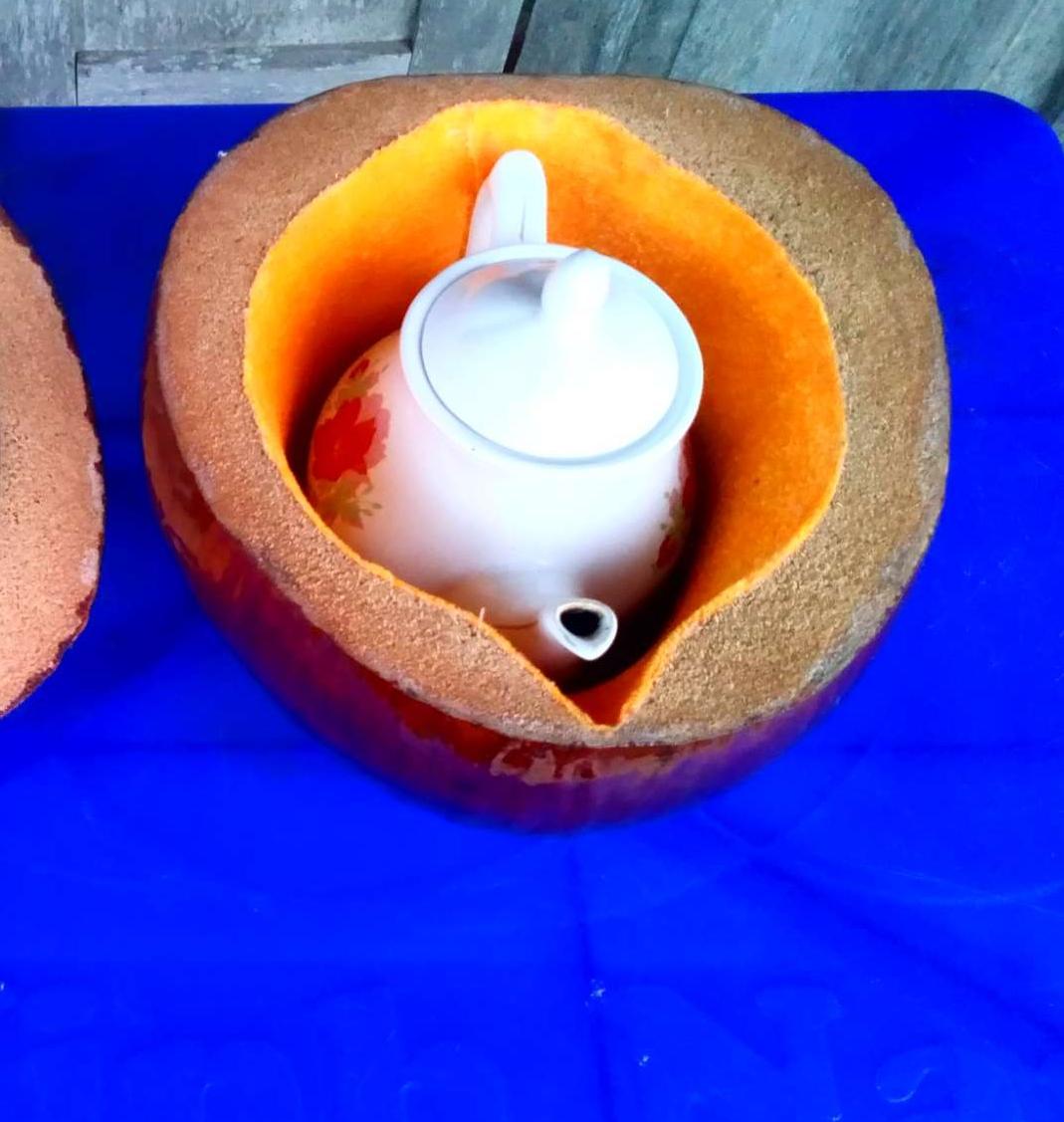Vỏ bình trà bằng trái dừa khô