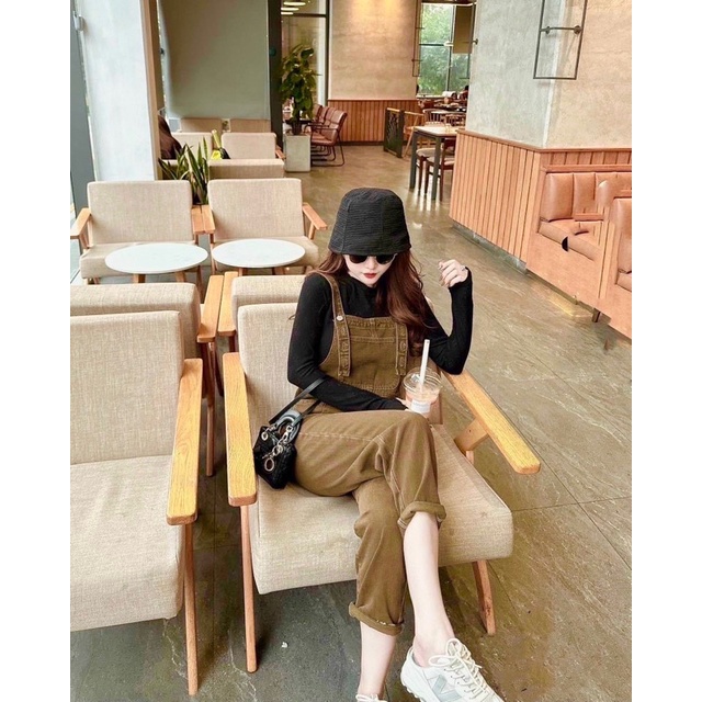 Yếm Quần Nâu Bò Hot Chất Đẹp (Có Sỉ)