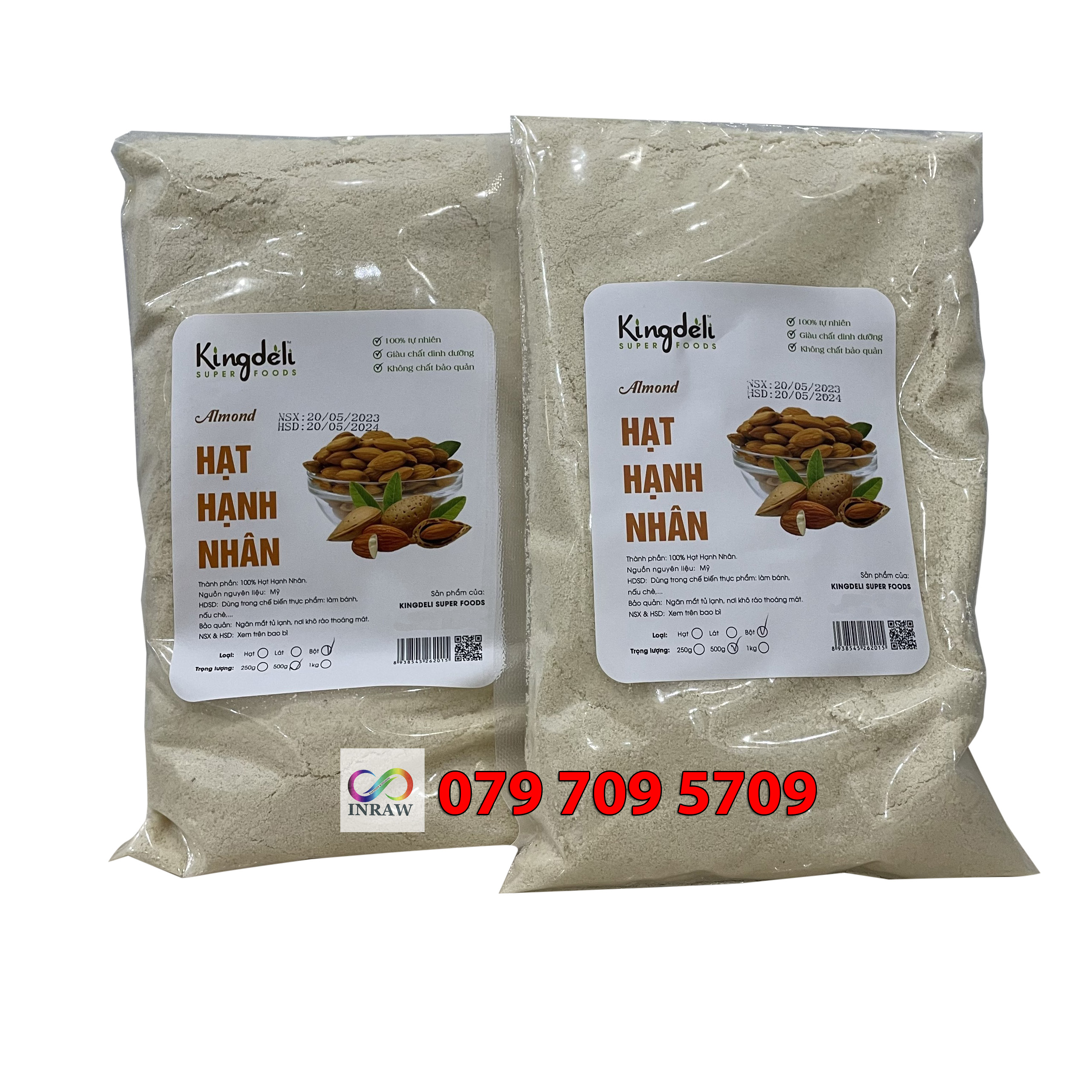 Hạnh Nhân Bột Xuất Xứ Mỹ Chiết Lẻ 200g / 100g
