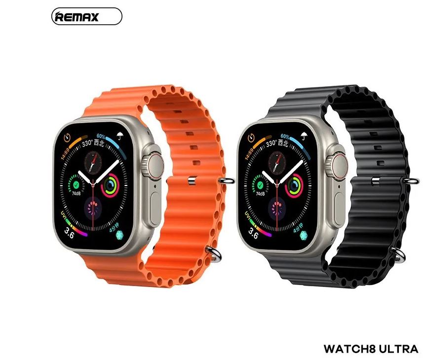 Đồng hồ thông minh smart watch Remax Watch 8 Ultra theo dõi sức khoẻ – kiểu dáng mạnh mẽ / chống nước IP68/ cảm ứng / nhiều chức năng (2 màu) Ful chức năng – Bảo Hành 12 Tháng