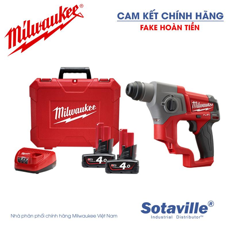 MÁY KHOAN BÚA MILWAUKEE M12 CH-0C (bare)