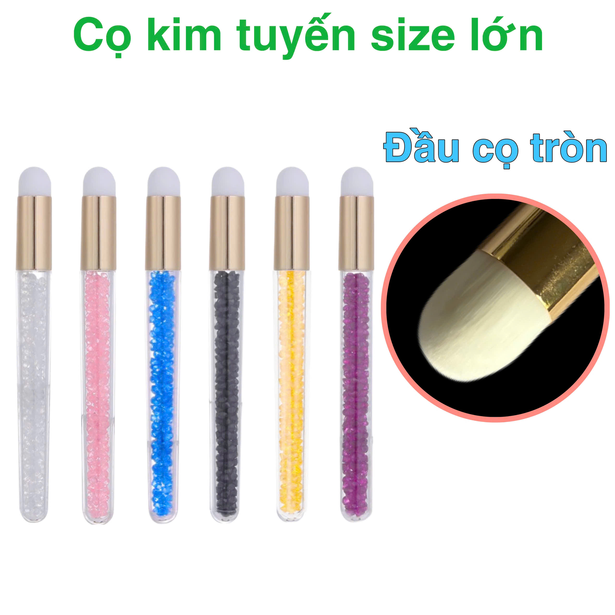 Cọ kim tuyến vệ sinh mi, chải mi (dụng cụ nối mi)