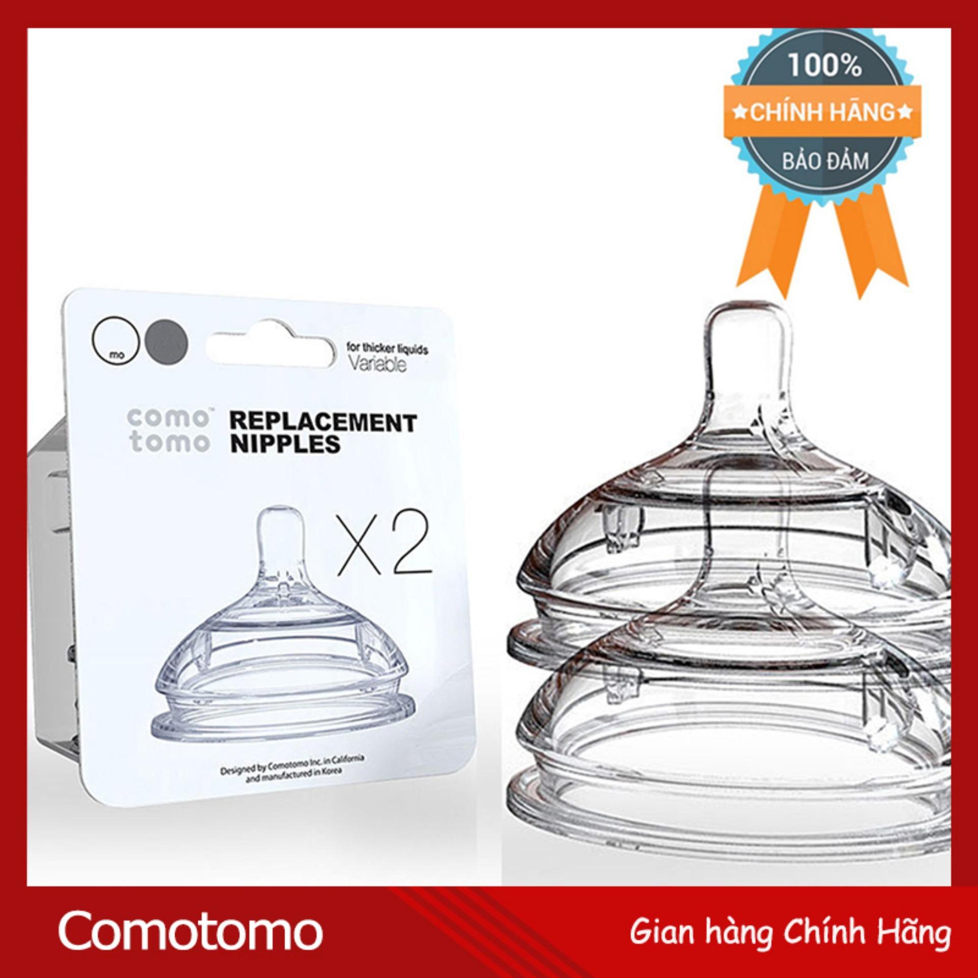 Hộp 2 Núm ty rời COMOTOMO Size 3 trẻ  6th (Hãng phân phối chính thức)