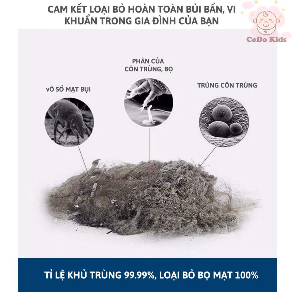 Máy hút bụi giường nệm, chăn ga gối đệm giường không dây đa năng