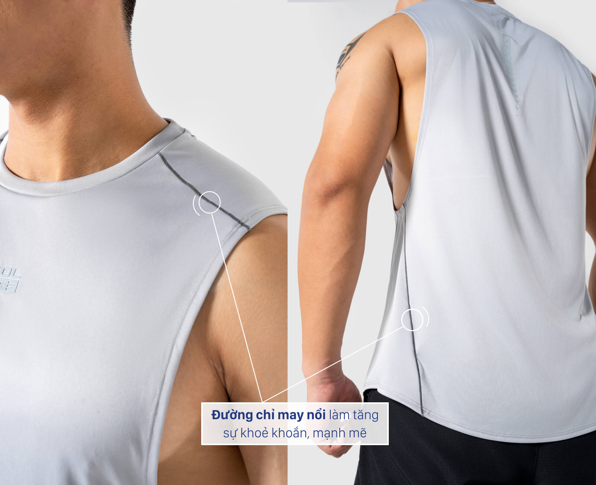 [OUTLET]Áo Drop Arm thể thao Gym powerfit - Coolmate