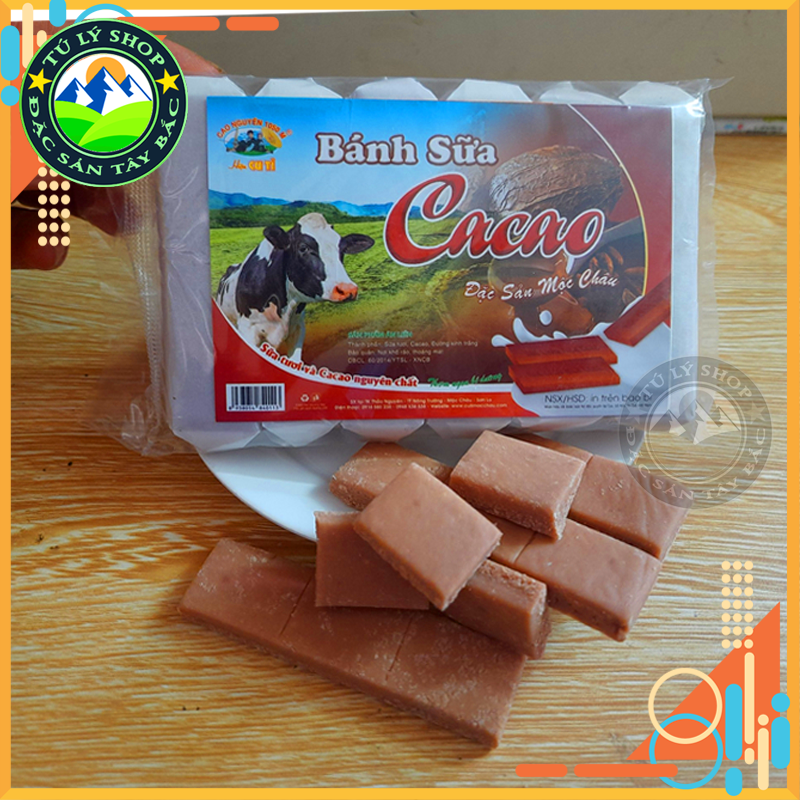 Bánh sữa Mộc Châu vị Cacao gói 200g (hiệu Cu Tỉ)