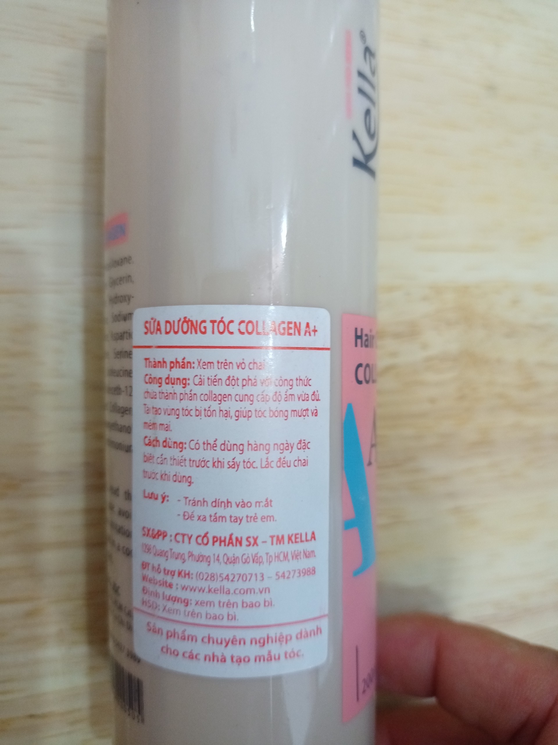 200ml xịt dưỡng tóc collagen kella A+