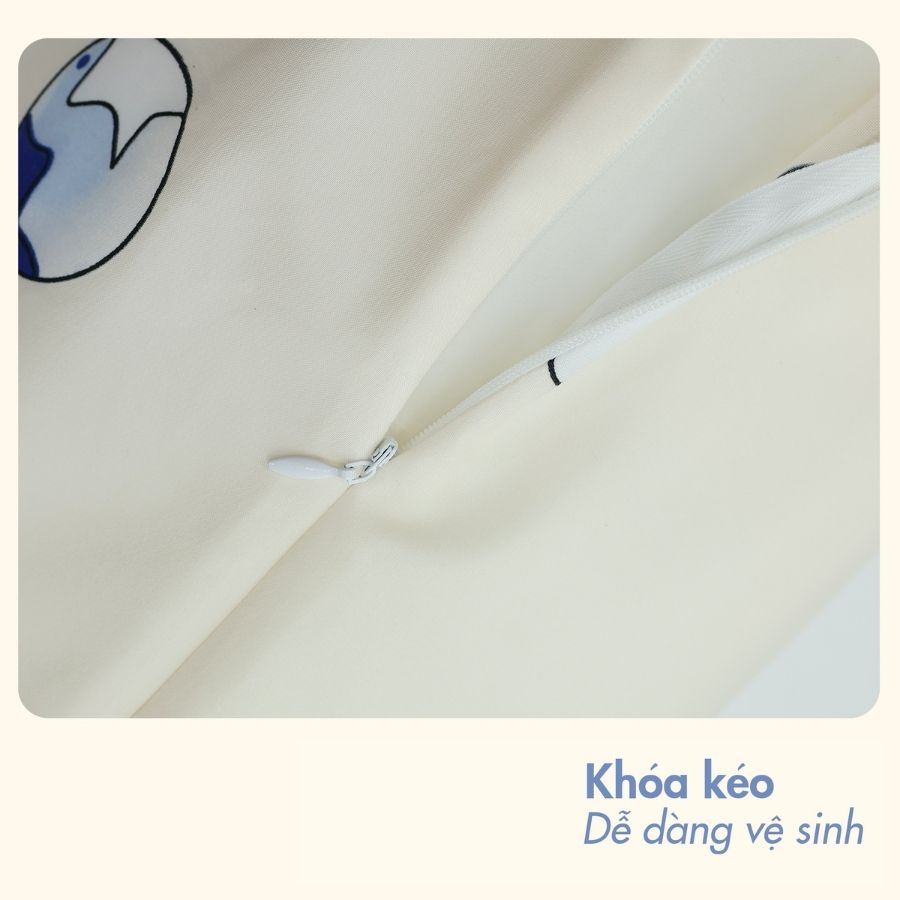 Bộ 5 món drap, áo gối kèm mền Stefani - ST200047 - Bộ chăn ga gối cotton